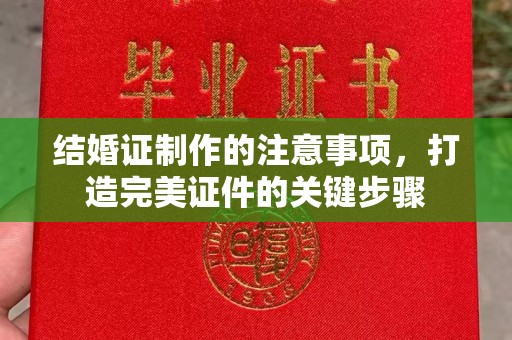 米林结婚证制作的注意事项，打造完美证件的关键步骤