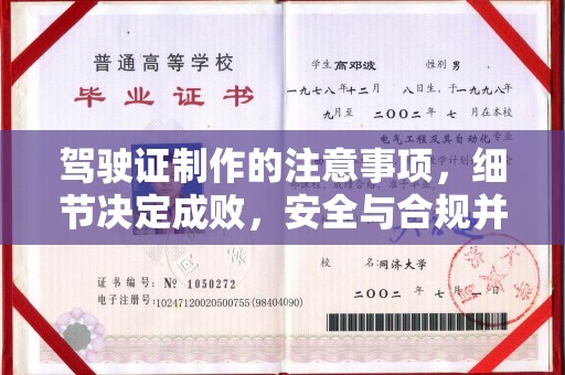 米林驾驶证制作的注意事项，细节决定成败，安全与合规并行