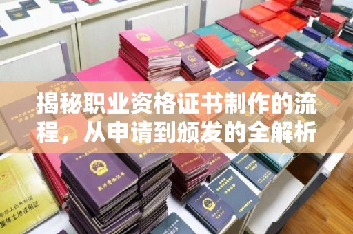 米林揭秘职业资格证书制作的流程，从申请到颁发的全解析