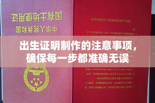 米林出生证明制作的注意事项，确保每一步都准确无误