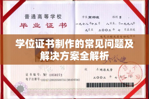 米林学位证书制作的常见问题及解决方案全解析