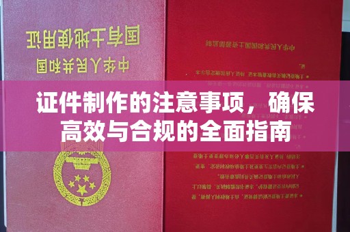 米林证件制作的注意事项，确保高效与合规的全面指南