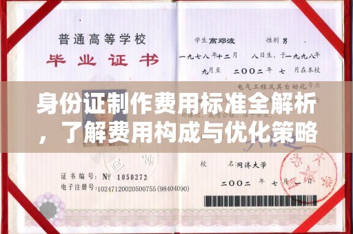 米林身份证制作费用标准全解析，了解费用构成与优化策略